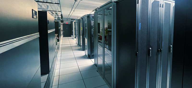 data center and server room