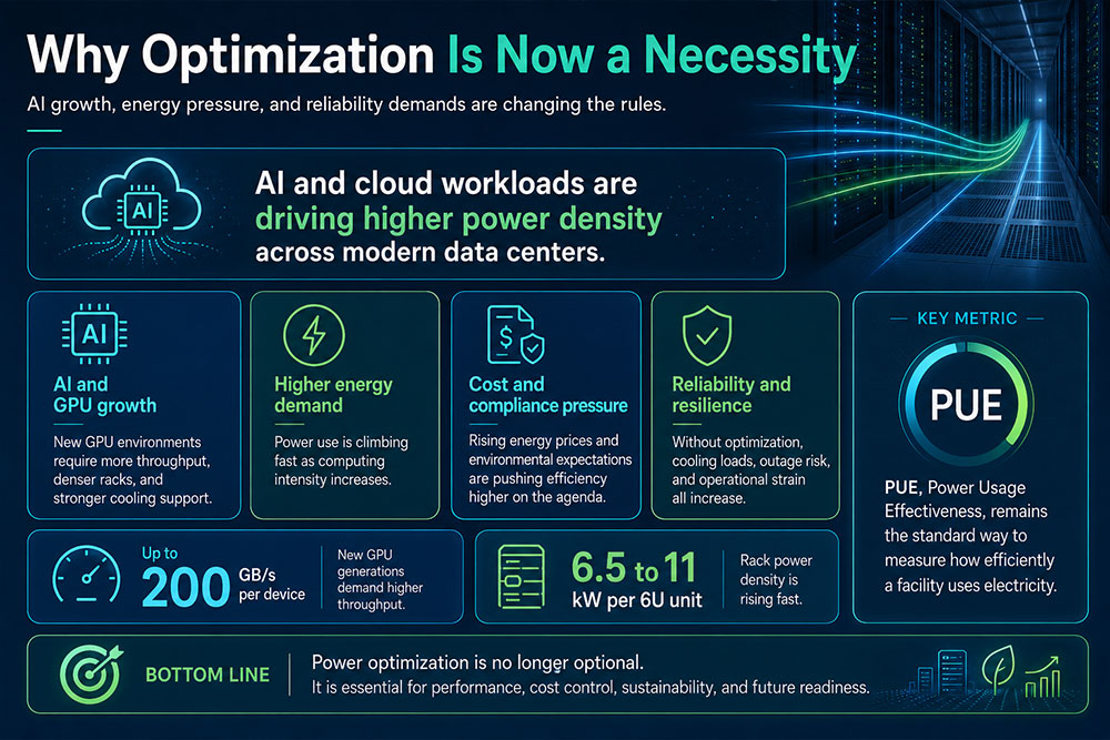 data centers power optimization